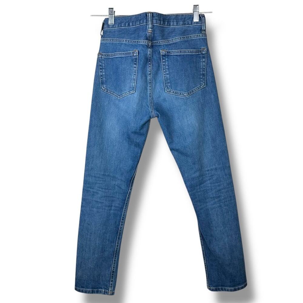 Everlane The Authentic Stretch Medium Wash High Rise Skinny Denim Jeans Size 24 - Picture 4 of 7